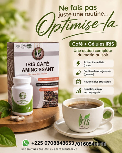 DUO IRIS CAFE&amp; GELULES- Routine bien-être
